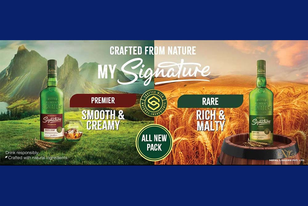 Nepal Liquors reintroduces Signature whiskies in new flavours, bottles, packaging